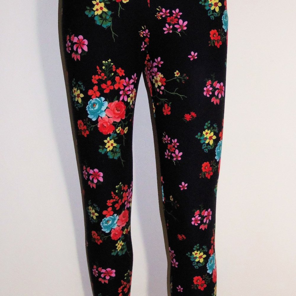 New Mix FLORAL BOUQUET Brushed Fiber Leggings